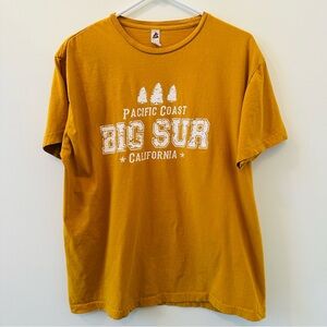 Smart Blanks Big Sur Tee golden with white graphic size XL